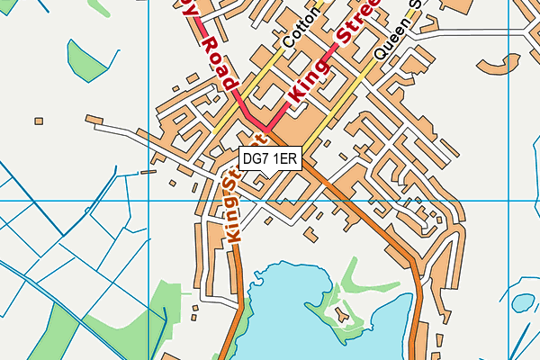 DG7 1ER map - OS VectorMap District (Ordnance Survey)