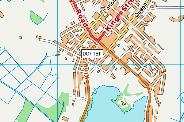 DG7 1ET map - OS VectorMap District (Ordnance Survey)
