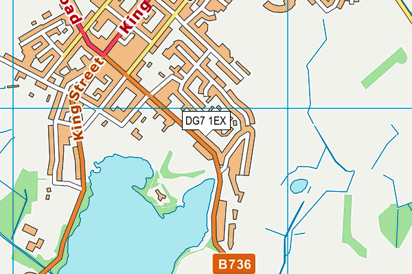 DG7 1EX map - OS VectorMap District (Ordnance Survey)