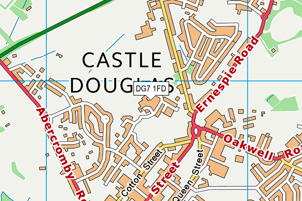 DG7 1FD map - OS VectorMap District (Ordnance Survey)