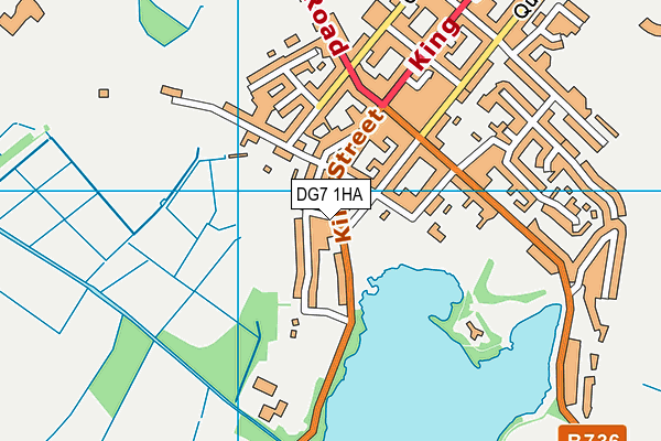 DG7 1HA map - OS VectorMap District (Ordnance Survey)