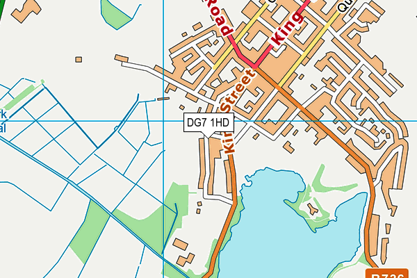 DG7 1HD map - OS VectorMap District (Ordnance Survey)