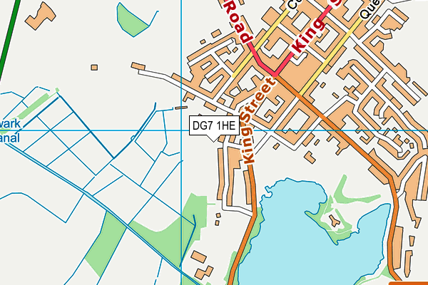 DG7 1HE map - OS VectorMap District (Ordnance Survey)