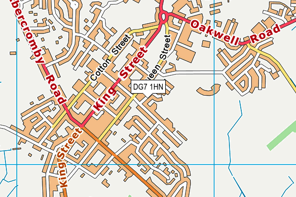 DG7 1HN map - OS VectorMap District (Ordnance Survey)