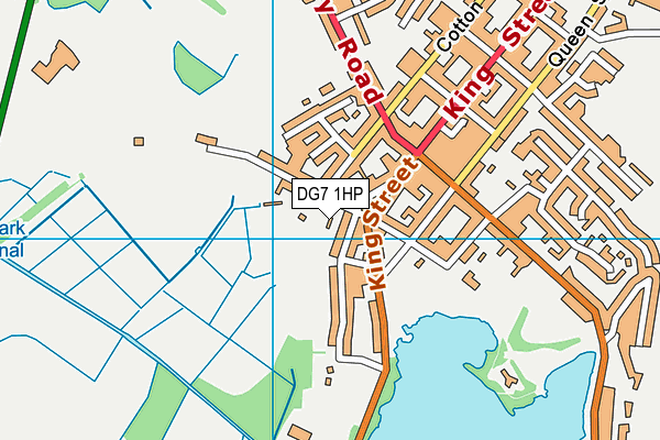 DG7 1HP map - OS VectorMap District (Ordnance Survey)