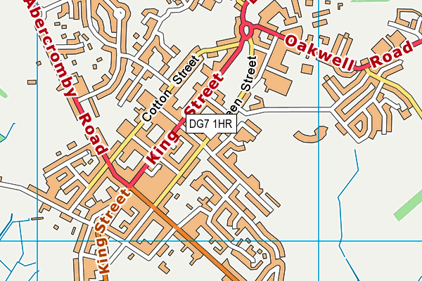 DG7 1HR map - OS VectorMap District (Ordnance Survey)