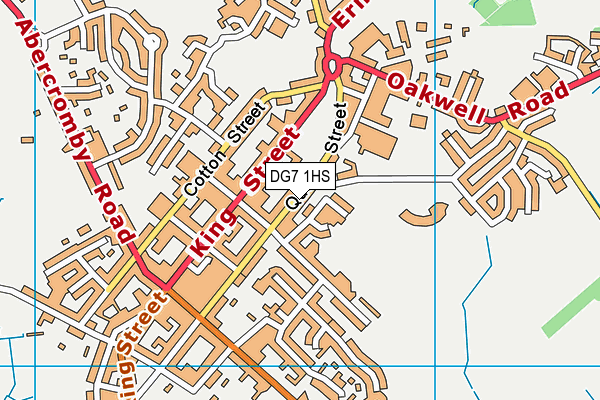 DG7 1HS map - OS VectorMap District (Ordnance Survey)
