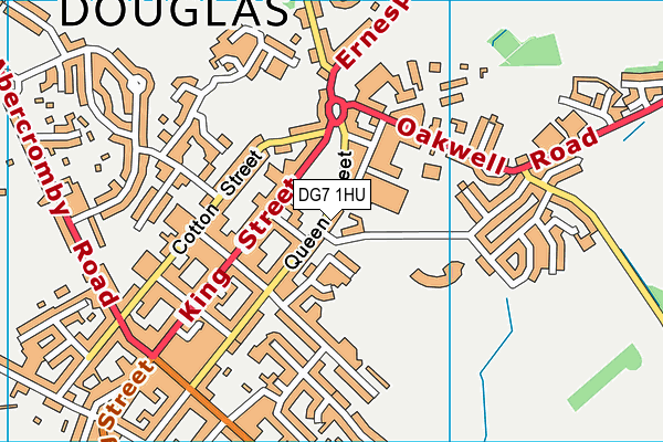 DG7 1HU map - OS VectorMap District (Ordnance Survey)