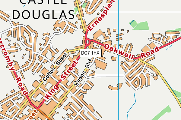 DG7 1HX map - OS VectorMap District (Ordnance Survey)