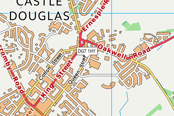 Map of WALLETS' MARTS CASTLE DOUGLAS LIMITED at district scale