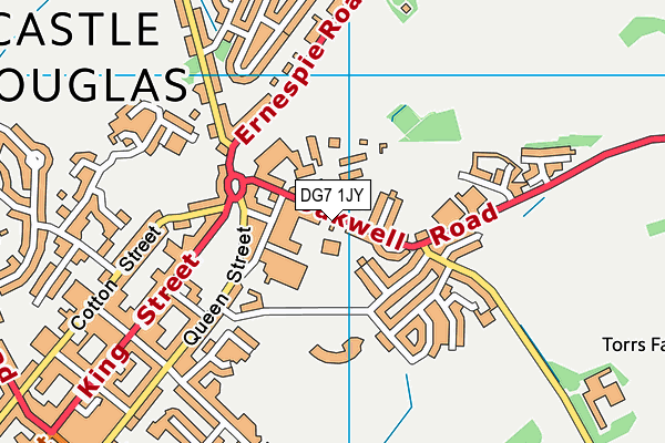DG7 1JY map - OS VectorMap District (Ordnance Survey)