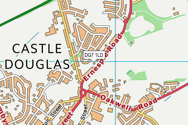 DG7 1LD map - OS VectorMap District (Ordnance Survey)