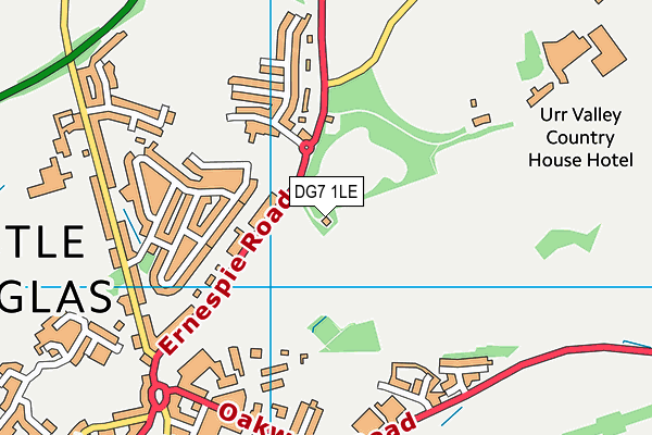 DG7 1LE map - OS VectorMap District (Ordnance Survey)