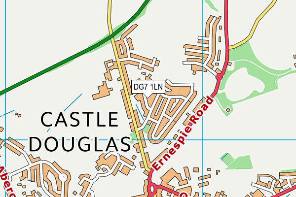 DG7 1LN map - OS VectorMap District (Ordnance Survey)