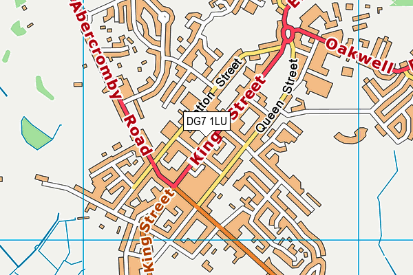 DG7 1LU map - OS VectorMap District (Ordnance Survey)