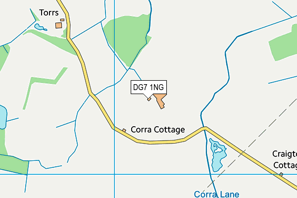 DG7 1NG map - OS VectorMap District (Ordnance Survey)