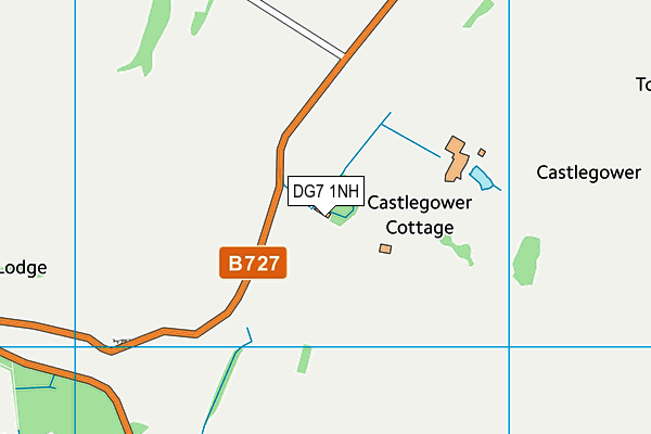DG7 1NH map - OS VectorMap District (Ordnance Survey)