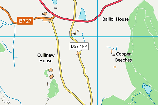 DG7 1NP map - OS VectorMap District (Ordnance Survey)