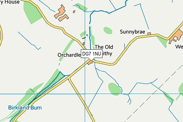 DG7 1NU map - OS VectorMap District (Ordnance Survey)