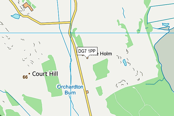 DG7 1PP map - OS VectorMap District (Ordnance Survey)