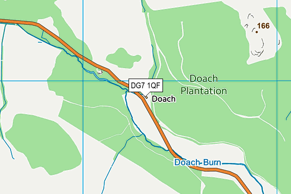 DG7 1QF map - OS VectorMap District (Ordnance Survey)