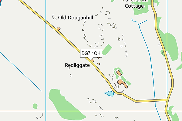 DG7 1QH map - OS VectorMap District (Ordnance Survey)