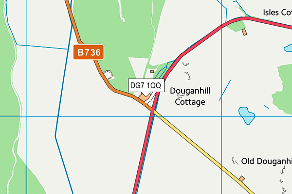 DG7 1QQ map - OS VectorMap District (Ordnance Survey)