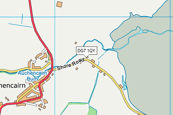 DG7 1QY map - OS VectorMap District (Ordnance Survey)