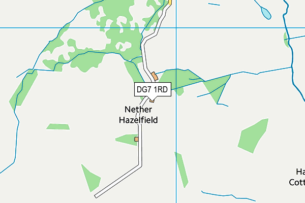 DG7 1RD map - OS VectorMap District (Ordnance Survey)