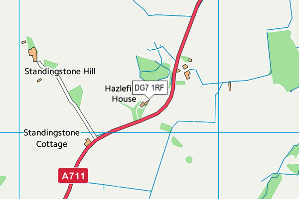 DG7 1RF map - OS VectorMap District (Ordnance Survey)