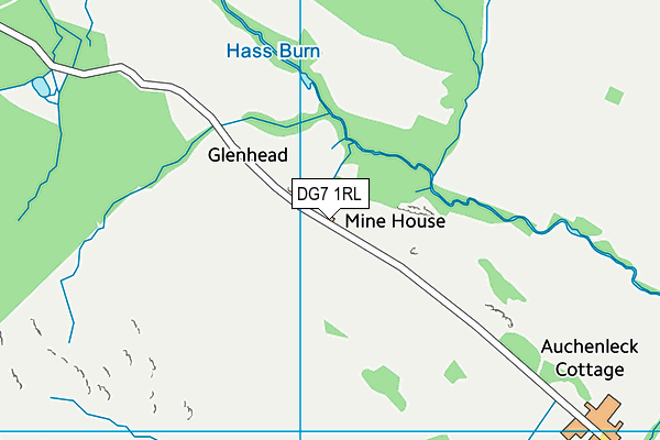 DG7 1RL map - OS VectorMap District (Ordnance Survey)