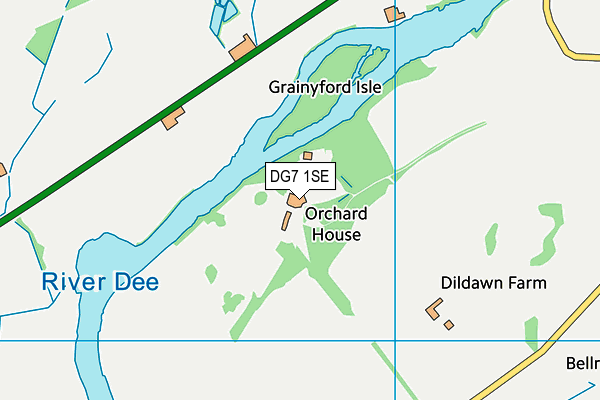 DG7 1SE map - OS VectorMap District (Ordnance Survey)