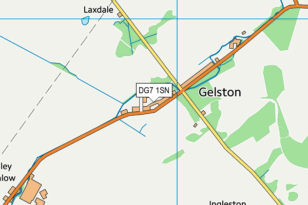 DG7 1SN map - OS VectorMap District (Ordnance Survey)