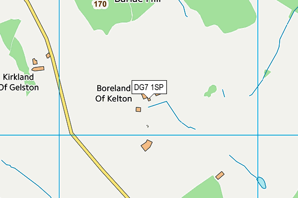 DG7 1SP map - OS VectorMap District (Ordnance Survey)