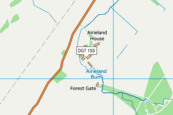 DG7 1SS map - OS VectorMap District (Ordnance Survey)