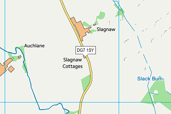 DG7 1SY map - OS VectorMap District (Ordnance Survey)