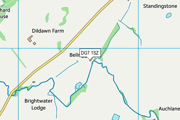 DG7 1SZ map - OS VectorMap District (Ordnance Survey)