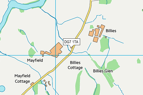 DG7 1TA map - OS VectorMap District (Ordnance Survey)