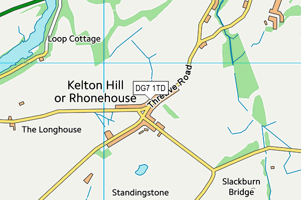 DG7 1TD map - OS VectorMap District (Ordnance Survey)