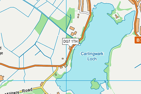 DG7 1TH map - OS VectorMap District (Ordnance Survey)