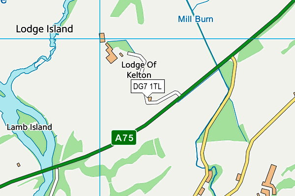 DG7 1TL map - OS VectorMap District (Ordnance Survey)