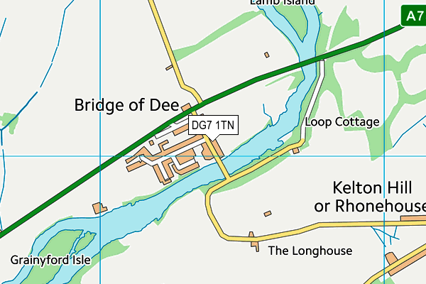 DG7 1TN map - OS VectorMap District (Ordnance Survey)