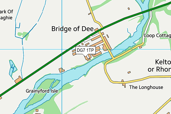 DG7 1TP map - OS VectorMap District (Ordnance Survey)