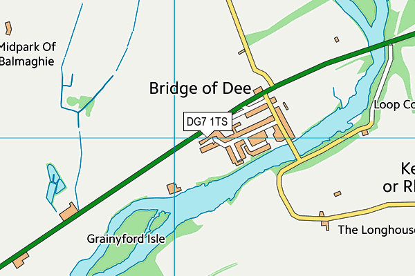 DG7 1TS map - OS VectorMap District (Ordnance Survey)