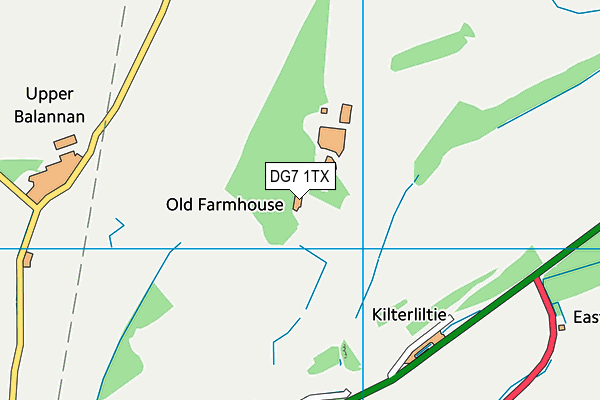 DG7 1TX map - OS VectorMap District (Ordnance Survey)