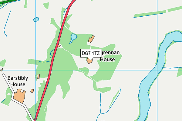 DG7 1TZ map - OS VectorMap District (Ordnance Survey)