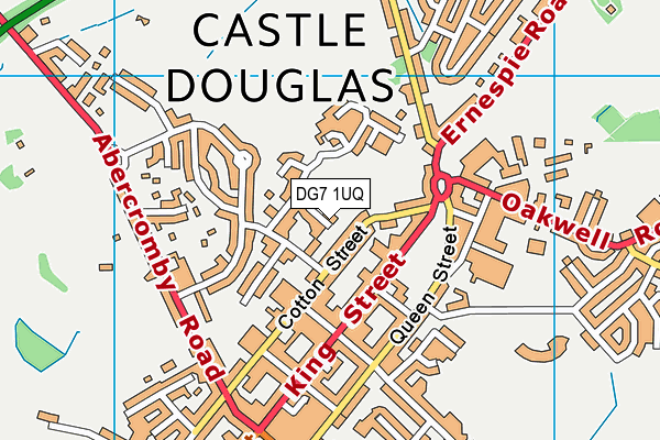 DG7 1UQ map - OS VectorMap District (Ordnance Survey)