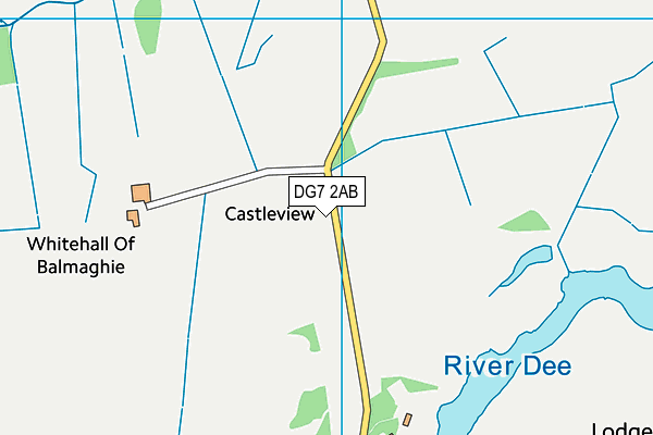 DG7 2AB map - OS VectorMap District (Ordnance Survey)