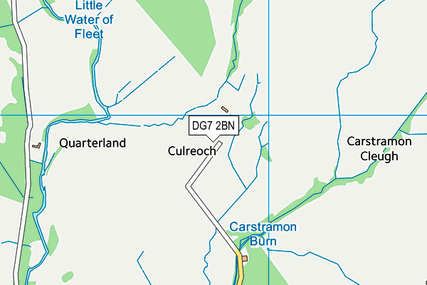 DG7 2BN map - OS VectorMap District (Ordnance Survey)