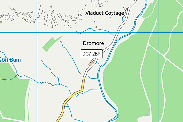 DG7 2BP map - OS VectorMap District (Ordnance Survey)